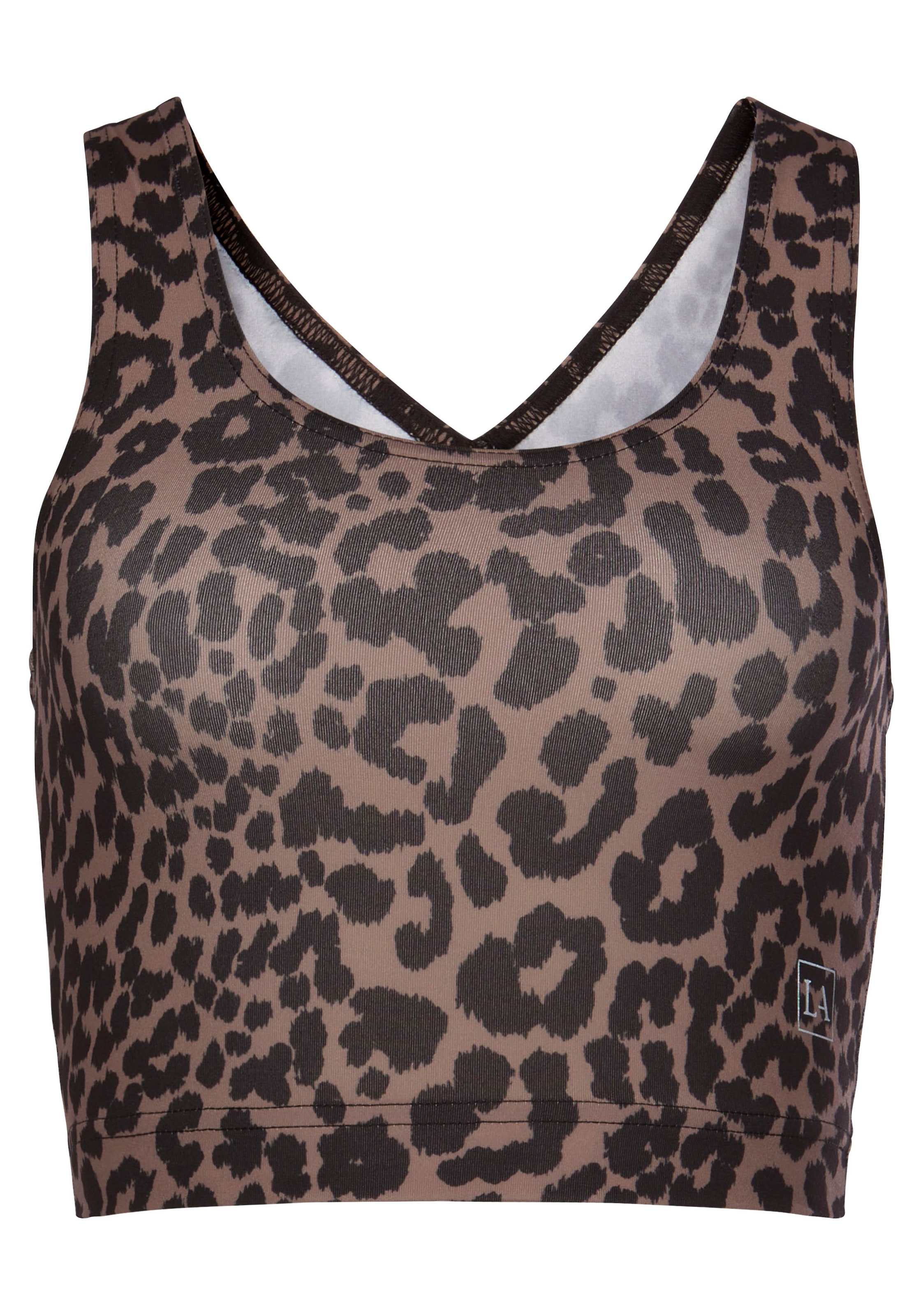 LASCANA ACTIVE Športni top | rjava barva: sprednja stran