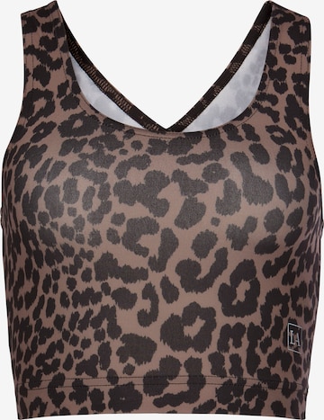 LASCANA ACTIVE Sport top - barna: elől