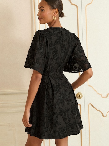 Robe love & roses en noir
