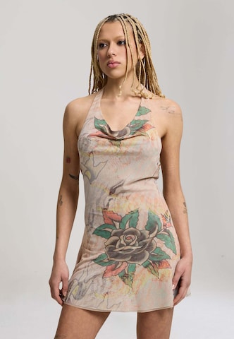 Ed Hardy Kleid 'Tiger' in Beige: Vorderseite