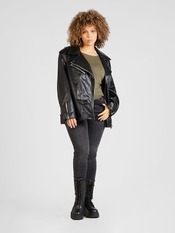 River Island Plus Between-season jacket in Black