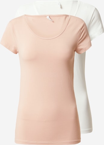 T-shirt ONLY en rose : devant