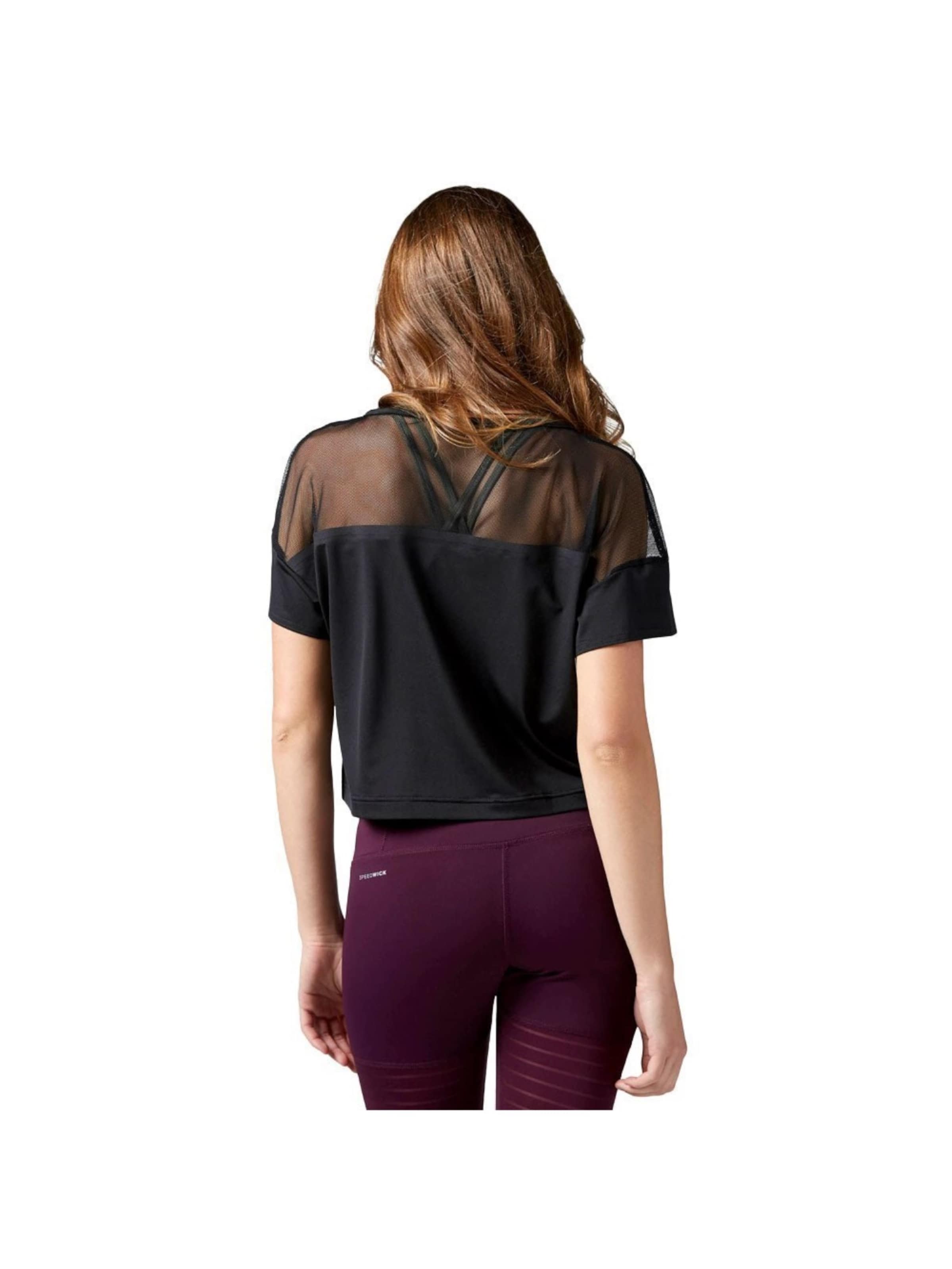 Reebok Shirt 'Cardio Fashion Top'‌‌‌‌‌‌ in schwarz, Produktansicht