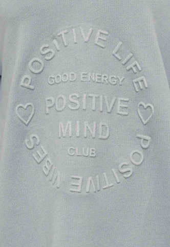 Sweat-shirt Zwillingsherz en gris : devant