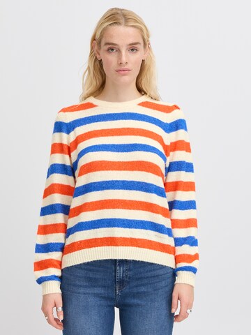 ICHI Sweater 'DUSTY' in Mixed colours: front