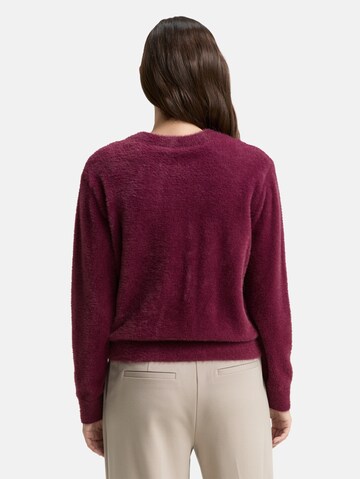 TOM TAILOR Knit cardigan in Red