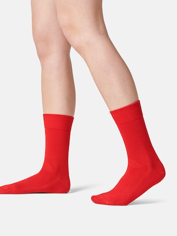 Chaussettes 'Bamboo Dress' DANISH ENDURANCE en bleu : devant