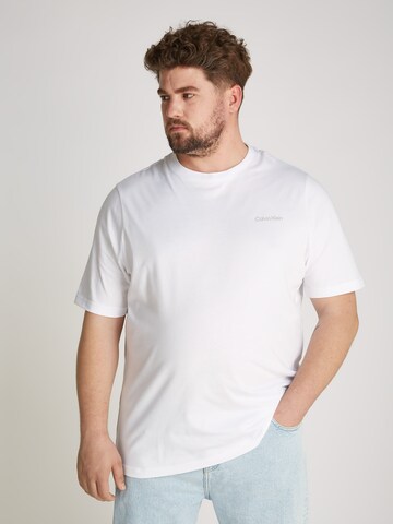 Calvin Klein Big & Tall Majica | bela barva: sprednja stran