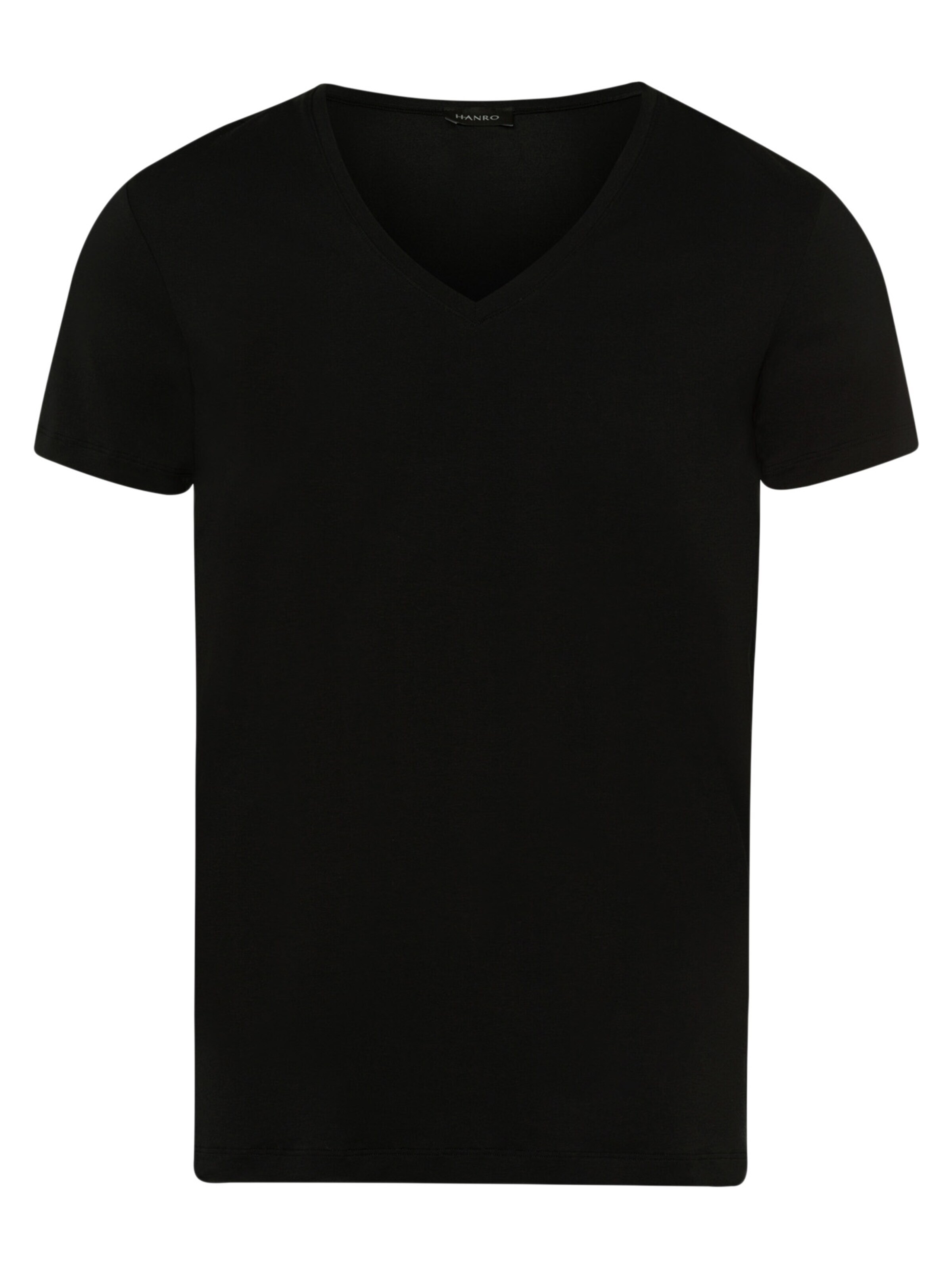 Hanro Unterhemd 'Cotton Superior'‌‌‌‌‌‌‌‌ in Schwarz: Vorderseite
