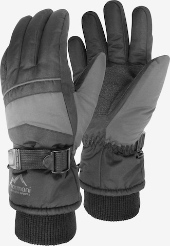 normani Full Finger Gloves 'Snowguard ProTect II' in Grey