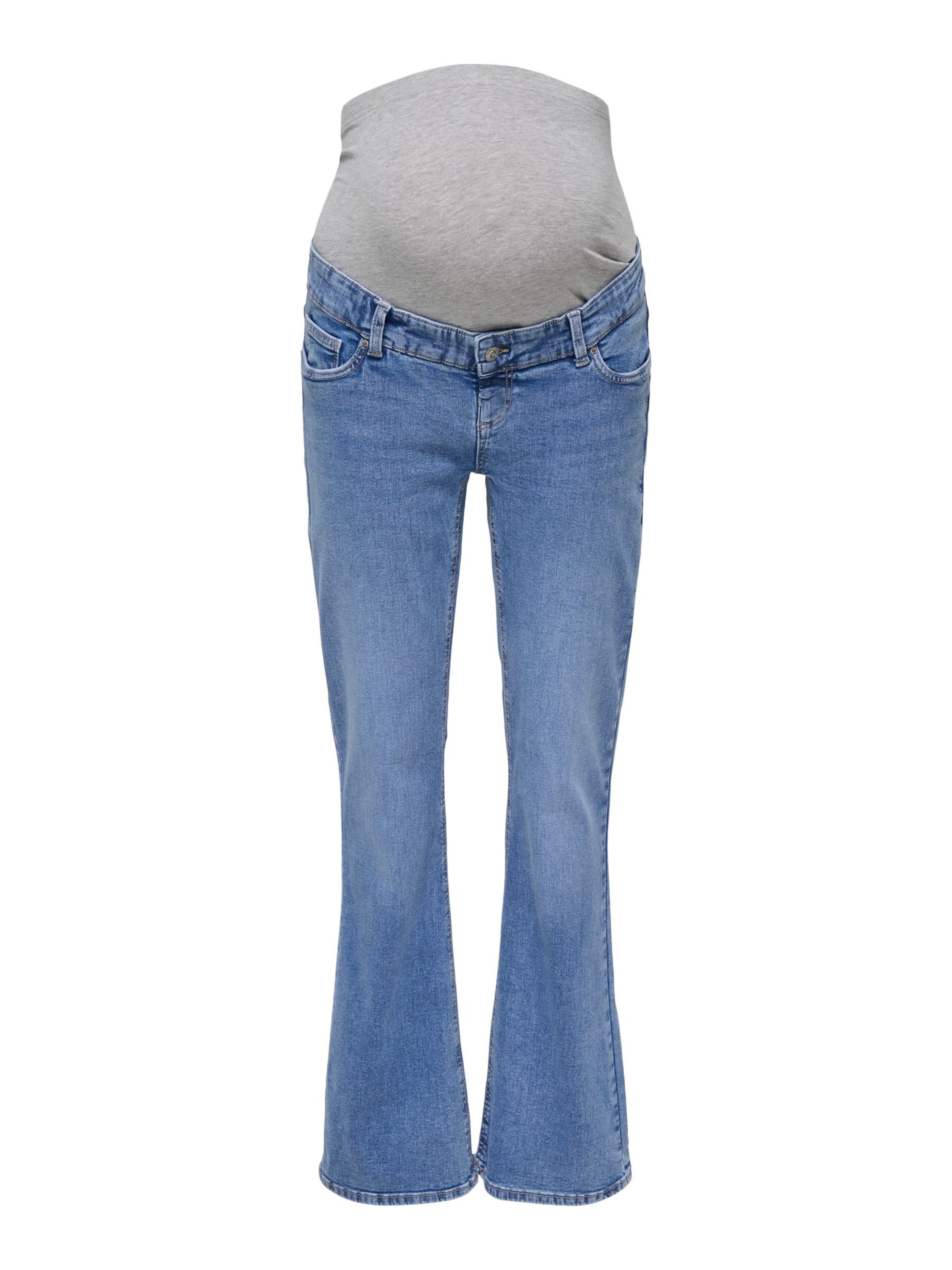 évasé Jean 'OLMBlush' Only Maternity en bleu : devant