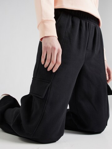 GAP Wide Leg Hose in Schwarz