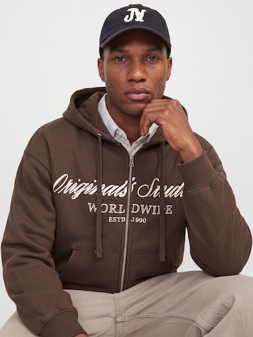 Giacca di felpa di JACK & JONES in marrone