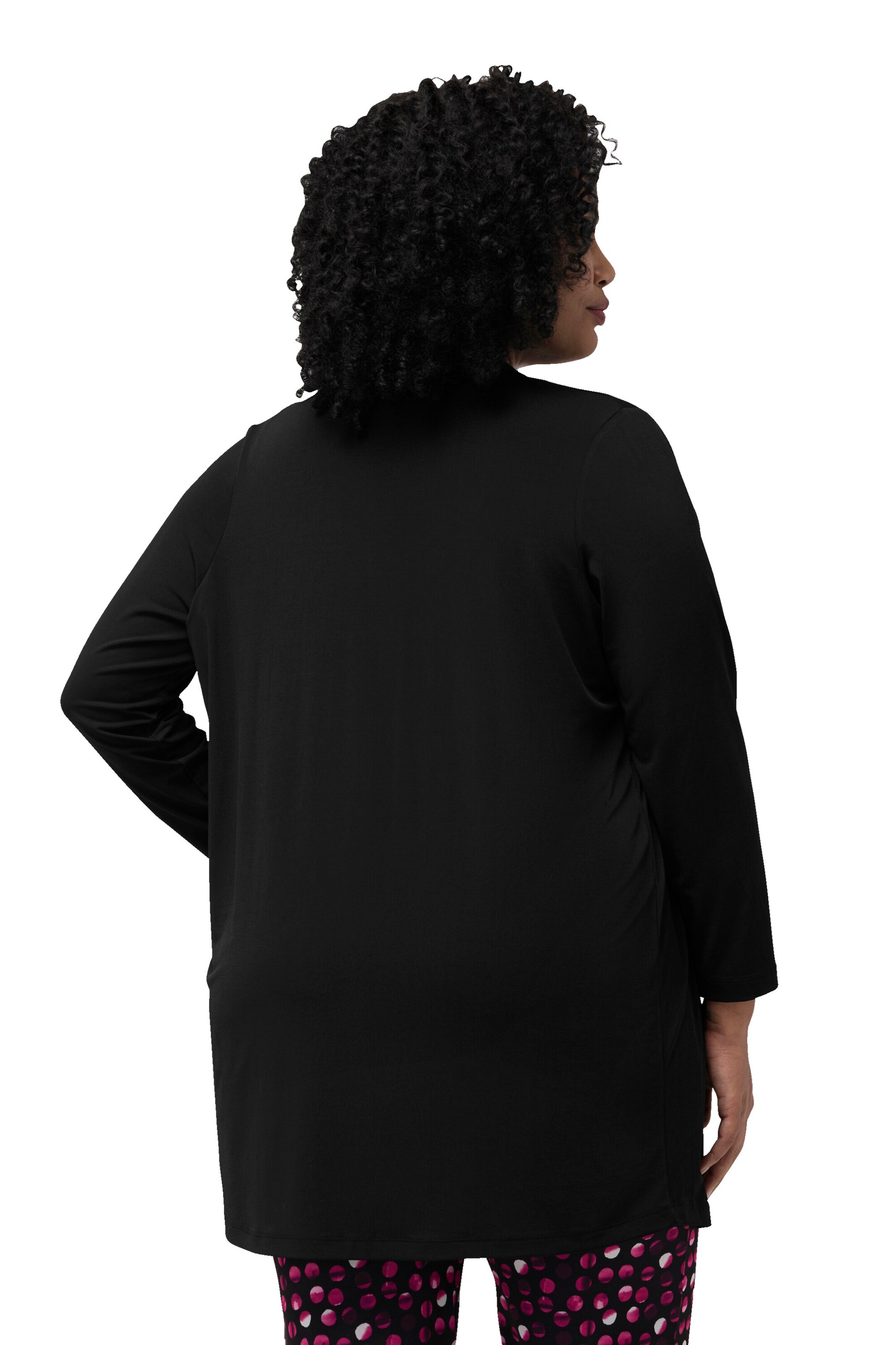 Ulla Popken Gebreid vest in Zwart