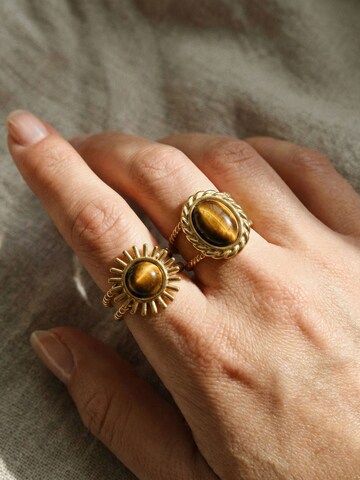 Nemomatheo Ring 'Rope Circle' in Brown