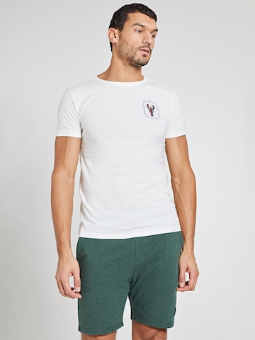 Shiwi - Camisa 'Lobster beach' em branco: frente