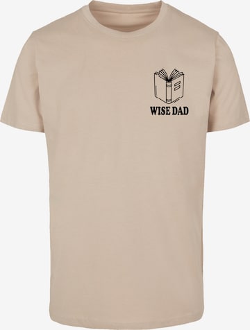 F4NT4STIC Shirt 'Wise Dad' in Beige: front