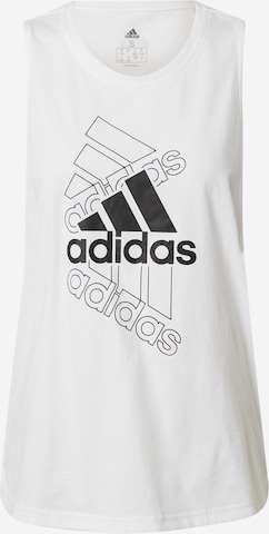 ADIDAS SPORTSWEAR - Top desportivo em branco: frente