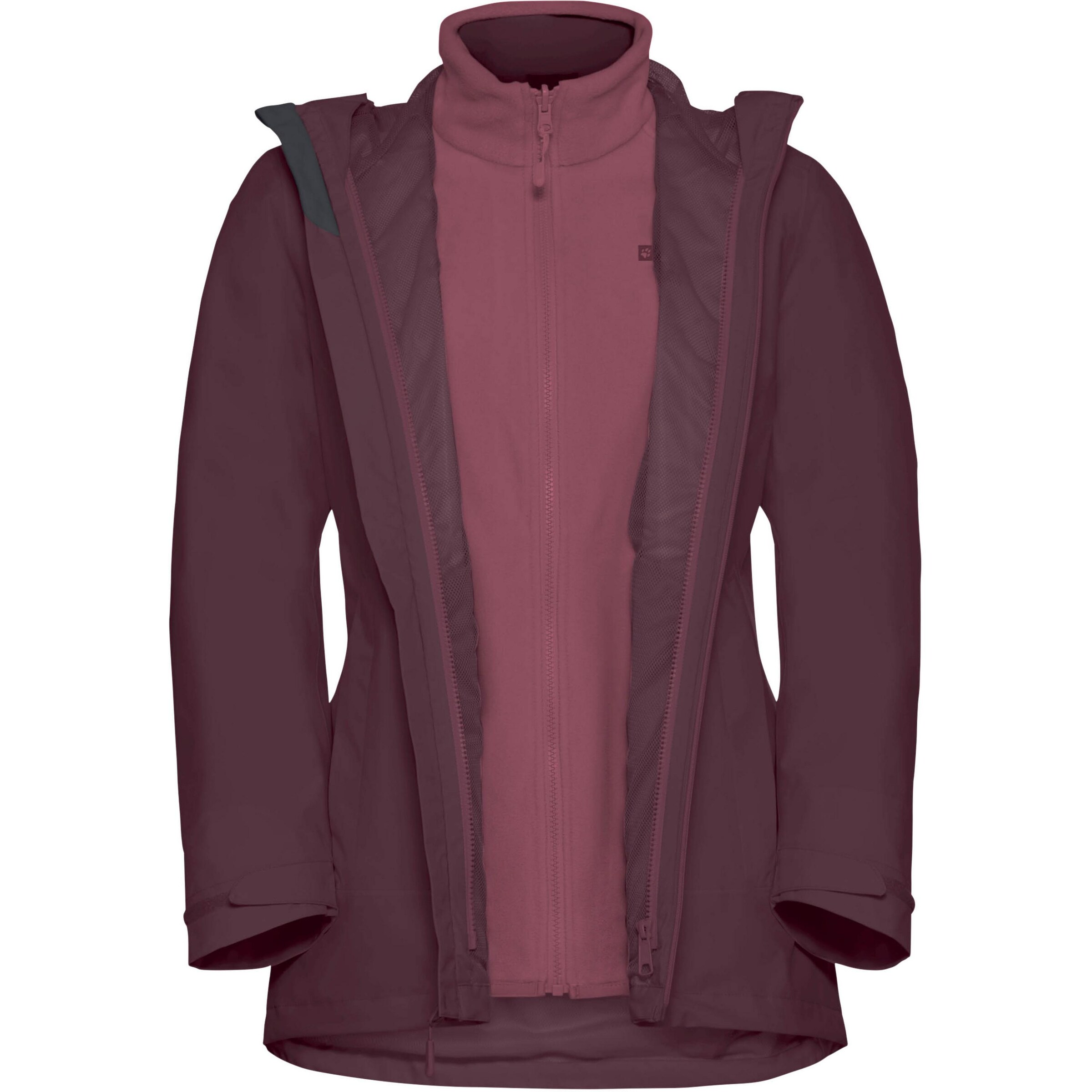 JACK WOLFSKIN Outdoor jacket 'Moonrise' in Red: front
