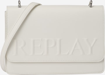 REPLAY Чанта с презрамки в бяло: отпред