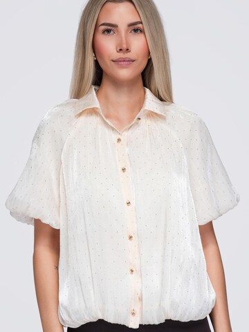Maglietta di Ombre in beige: frontale