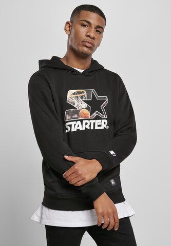 Sweat-shirt 'All Net' Starter Black Label en noir : devant