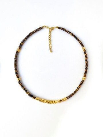 Nemomatheo Necklace 'Flache' in Brown: front