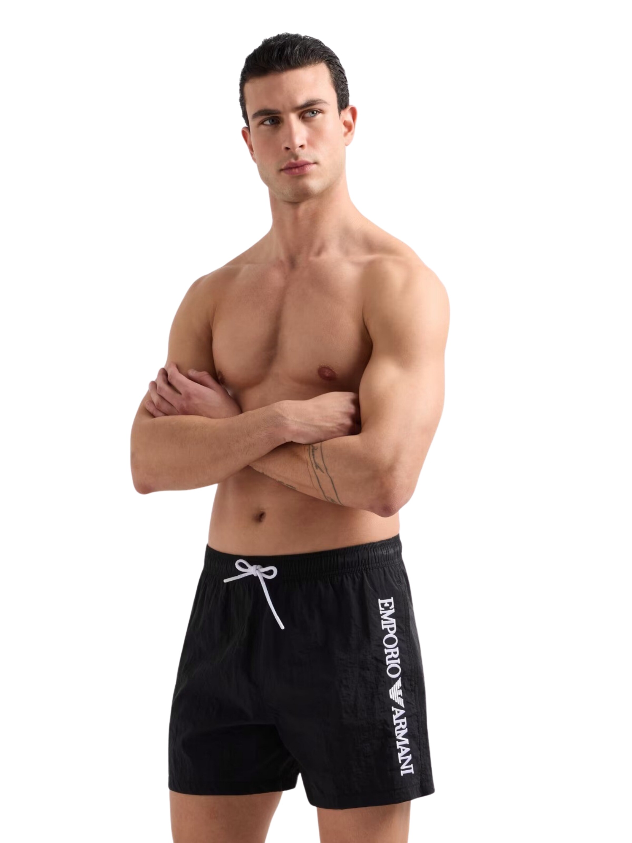 Emporio Armani Badeshorts i sort