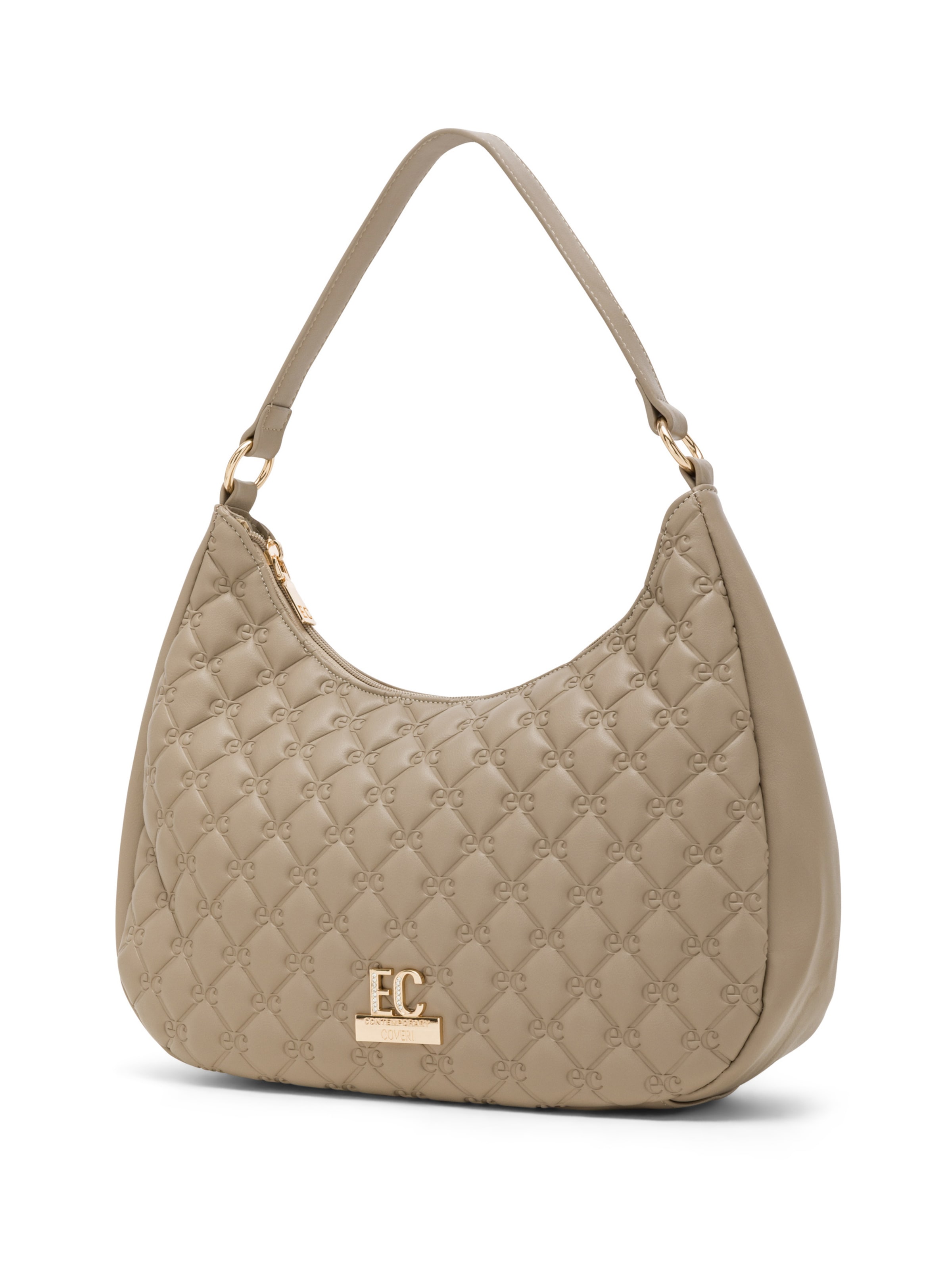 Enrico Coveri Handtas 'Zipline 3' in Beige