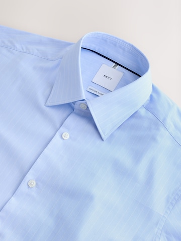 Next Slim Fit Skjorte i blå