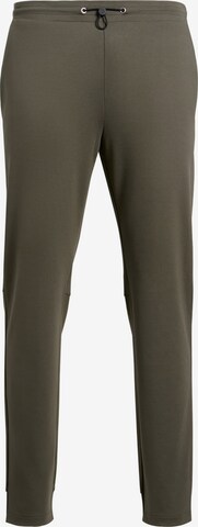 Boggi Milano Slim fit Pants in Green: front