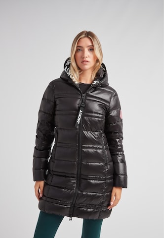 Cappotto invernale 'R4D' di JACK1T in nero: frontale