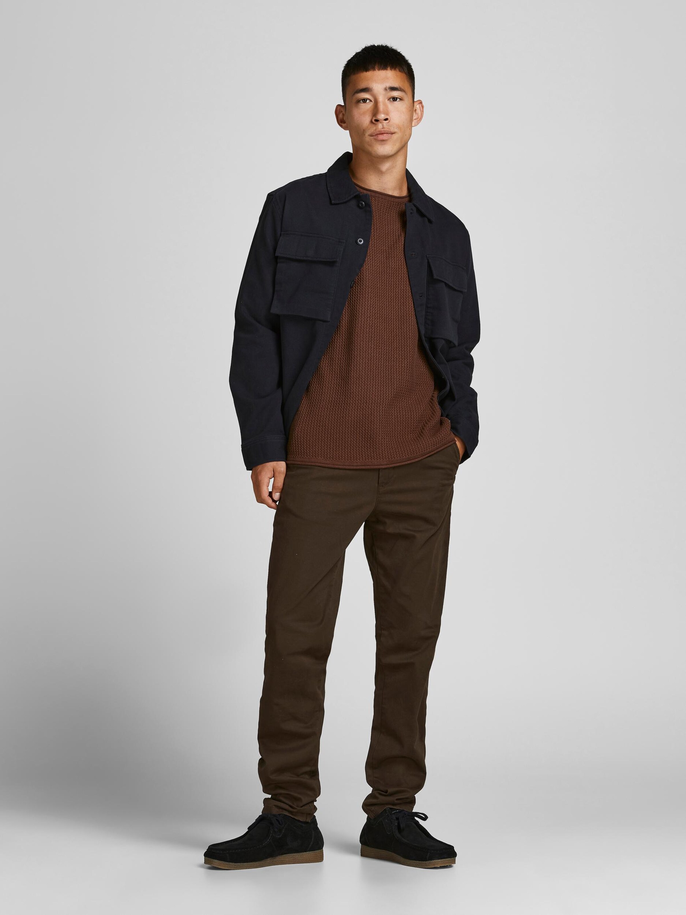 Männer Pullover & Strick JACK & JONES Pullover 'Carlos' in Schoko - IH46500 Männer Pullover & Strick JACK & JONES Pullover 'Carlos' in Schoko - IH46500