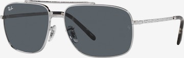 Lunettes de soleil Ray-Ban en argent : devant