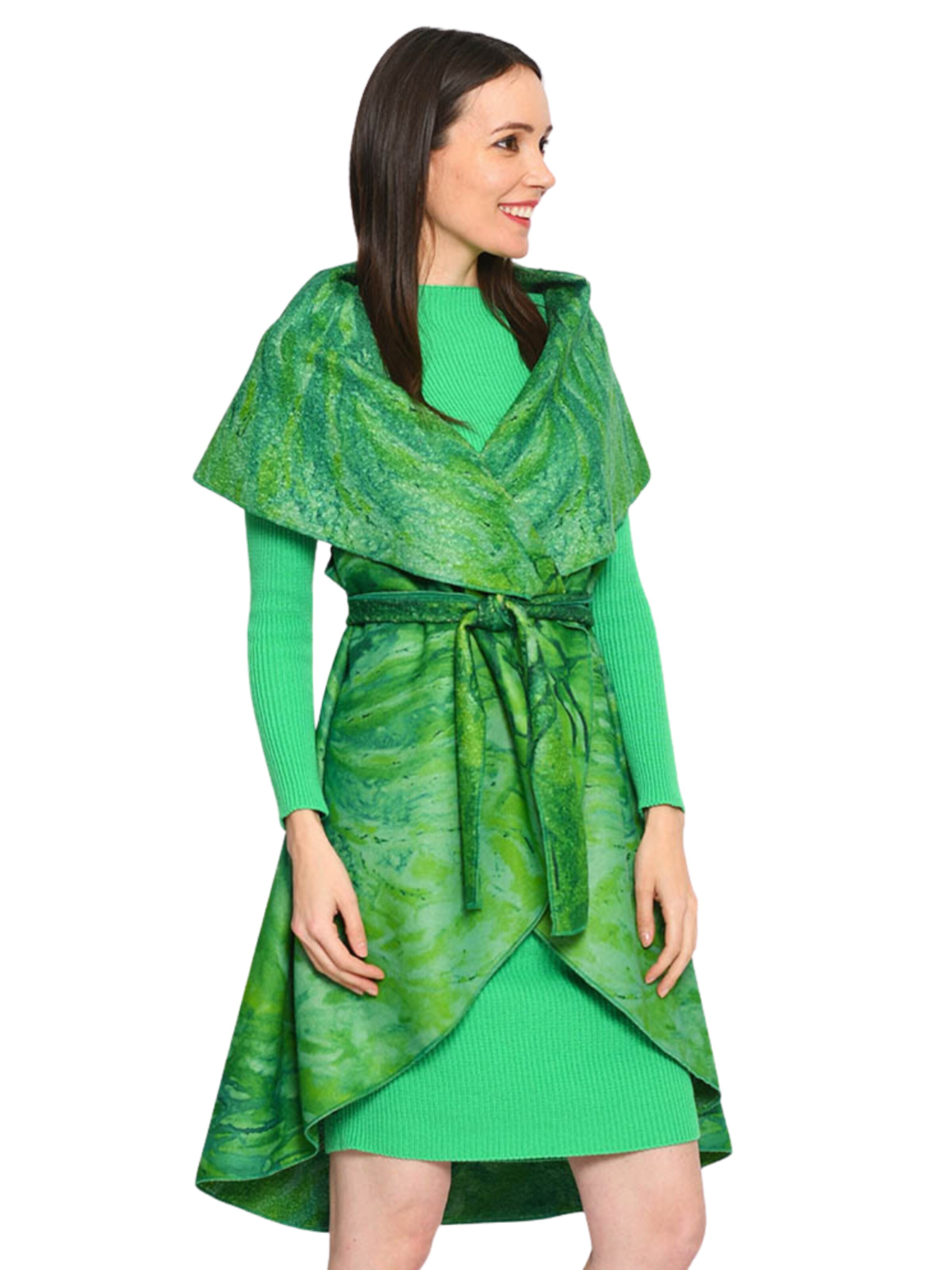 Csillag Zsuzsi - Chaleco 'Dina' en verde