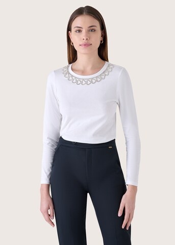 T-Shirt 'Super' Camomilla en blanc : devant