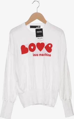 Love Moschino Sweater & Cardigan in XS in White: front