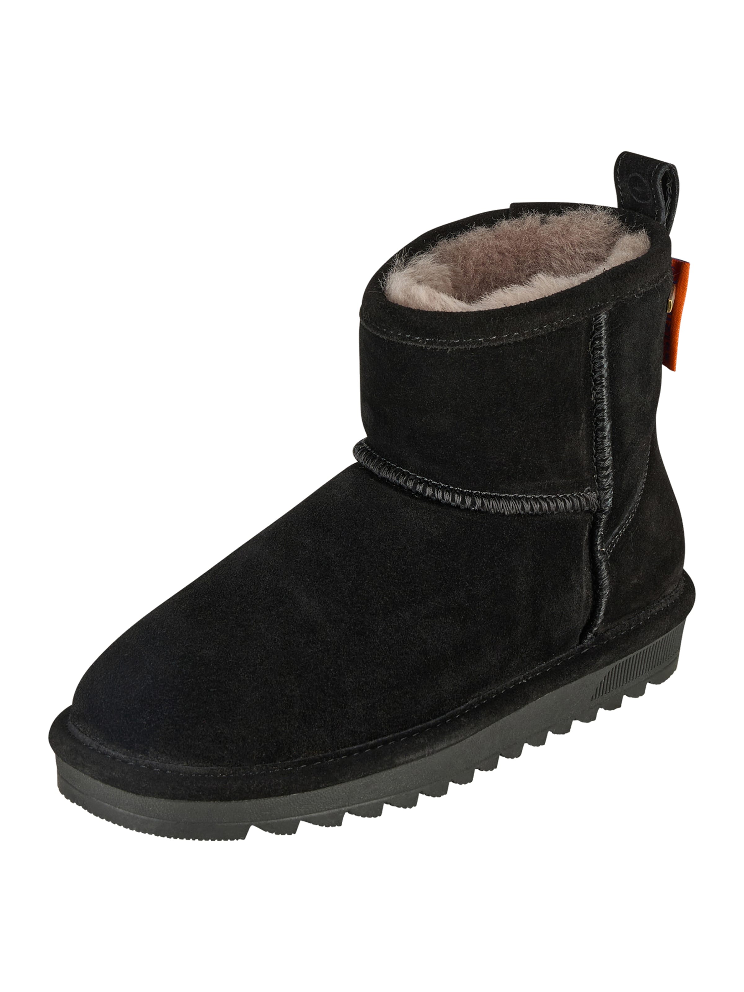 salzhaut Snowboots ' BOTTEN ' in Zwart: voorkant