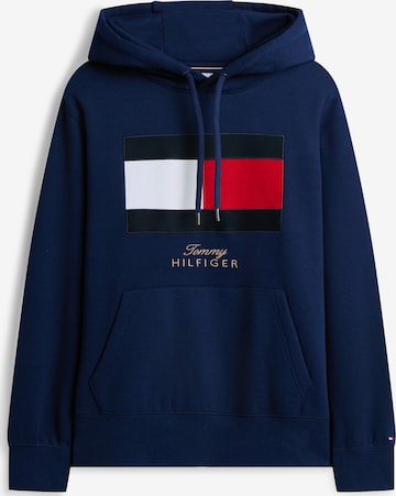Bluză de molton de la TOMMY HILFIGER pe albastru: față