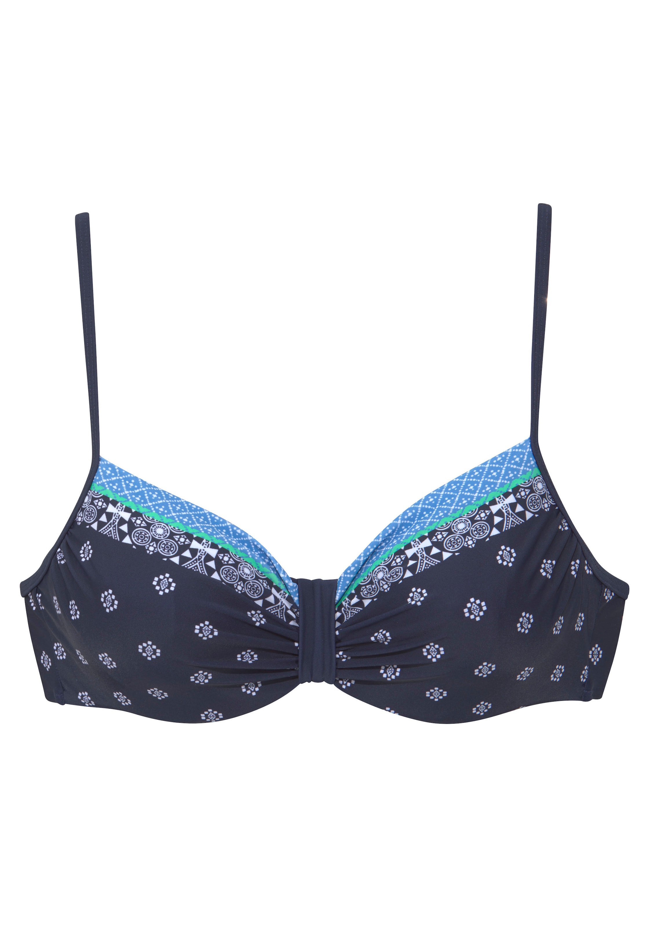 T-shirt Top per bikini di LASCANA in blu: frontale