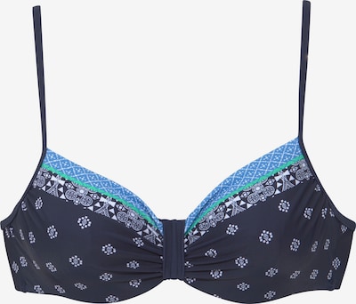 LASCANA Bikini gornji dio u plava / svijetloplava / bijela, Pregled proizvoda
