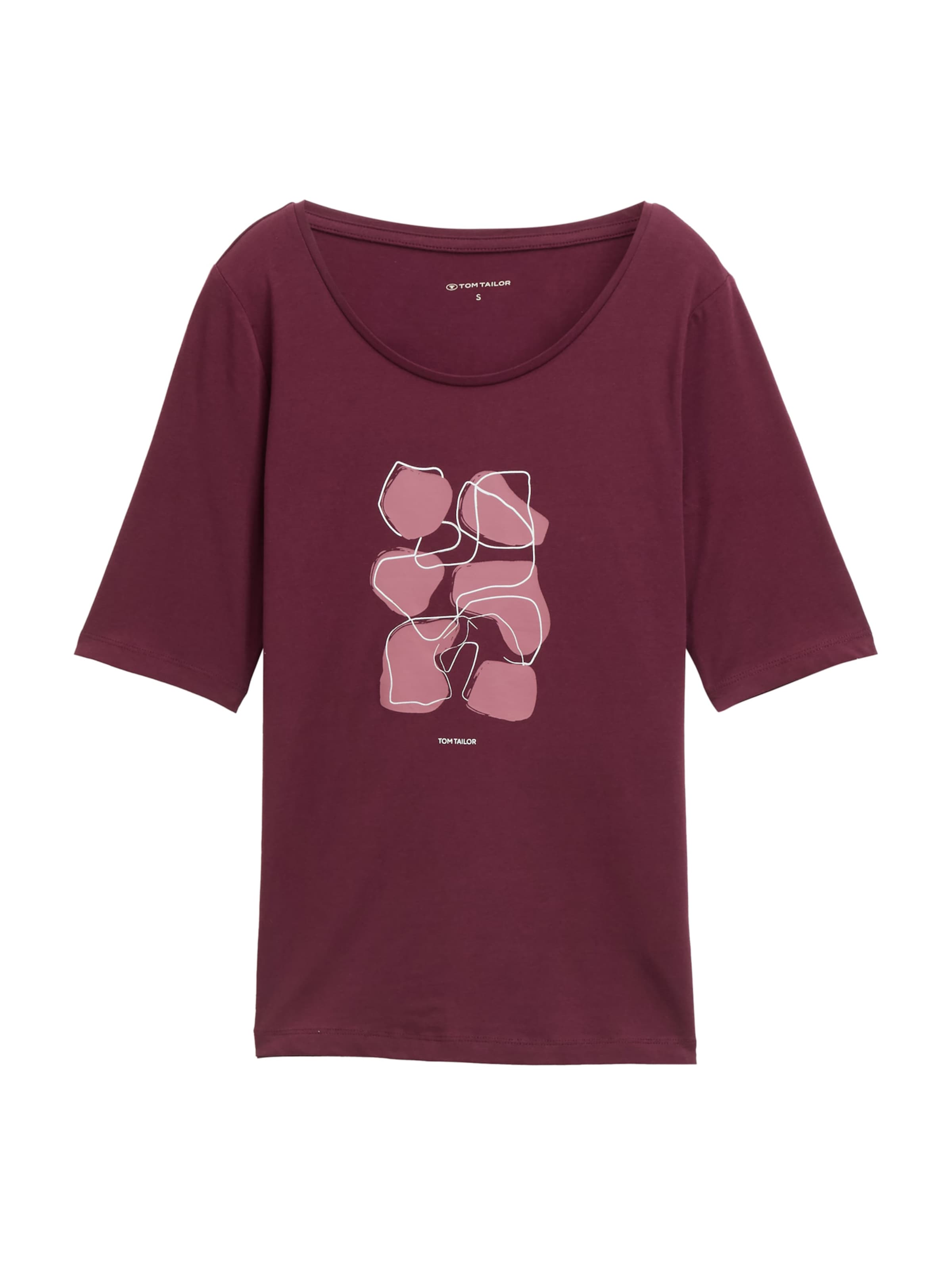 TOM TAILOR Shirt in Rood: voorkant