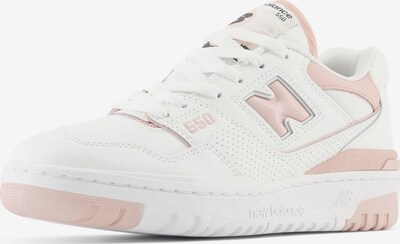 new balance Baskets basses '550' en rose pastel / blanc, Vue avec produit