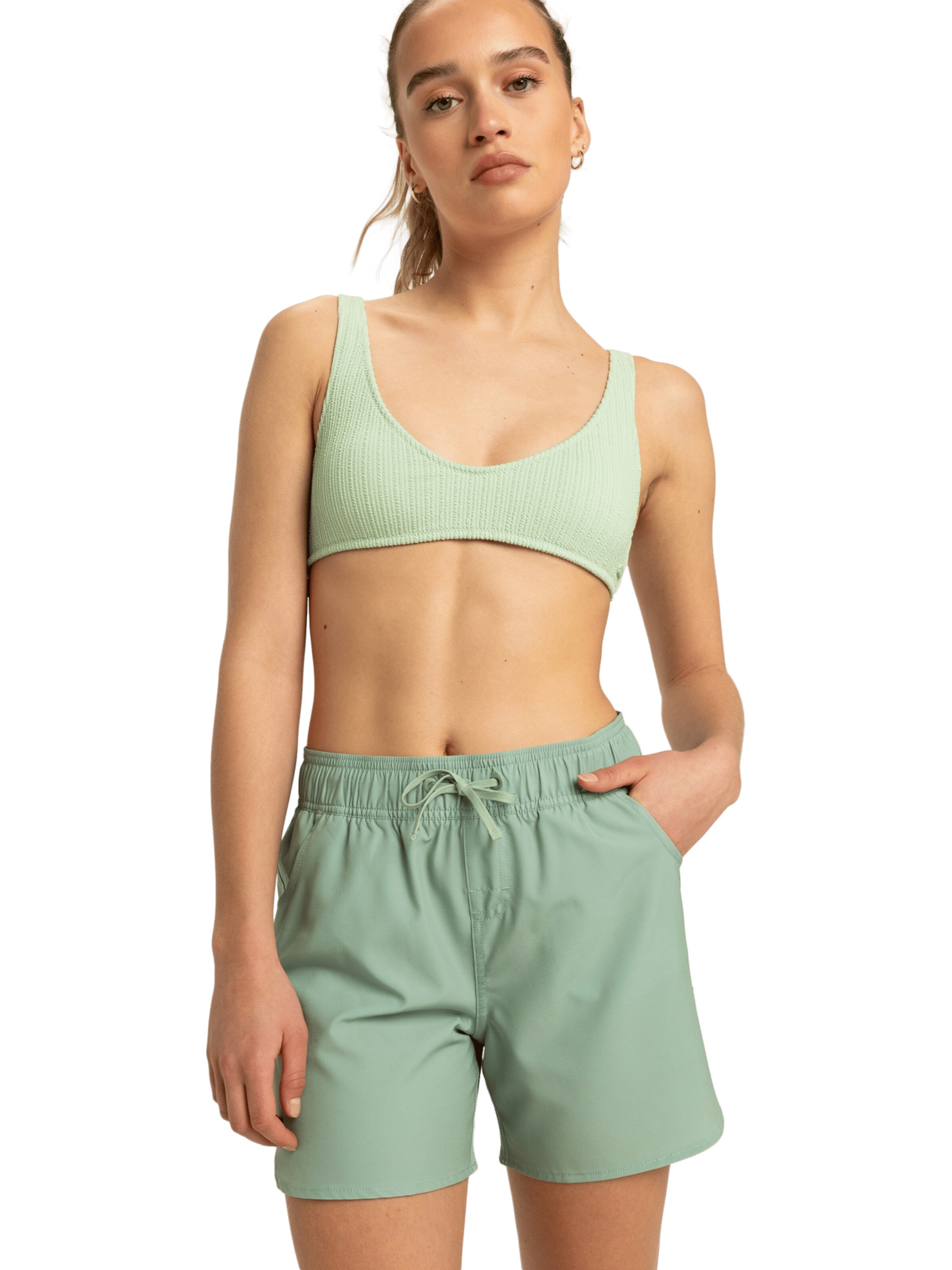 ROXY Swimming Trunks 'Wave 5' in Green: front