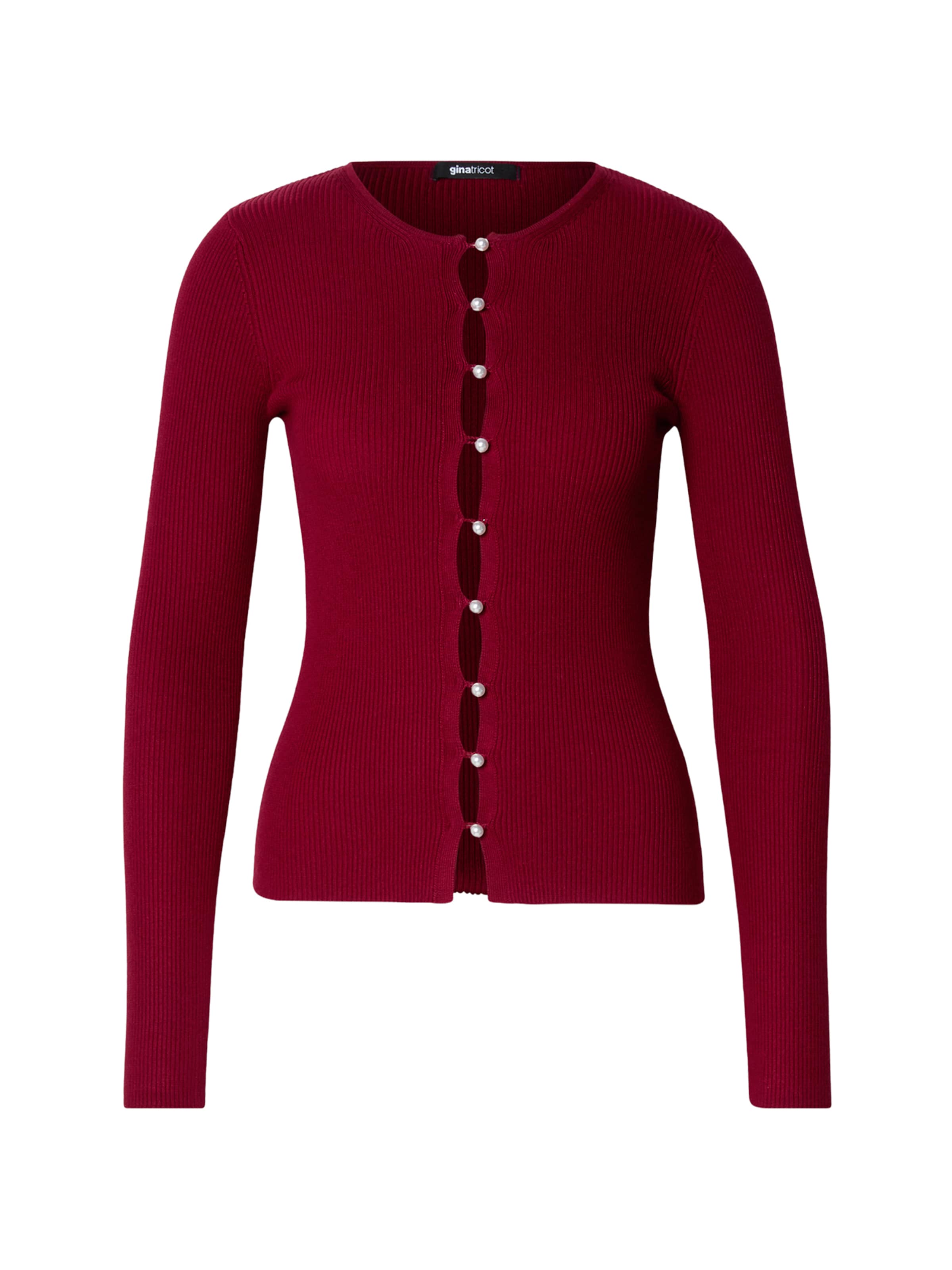 Gina Tricot Knit cardigan in Red: front