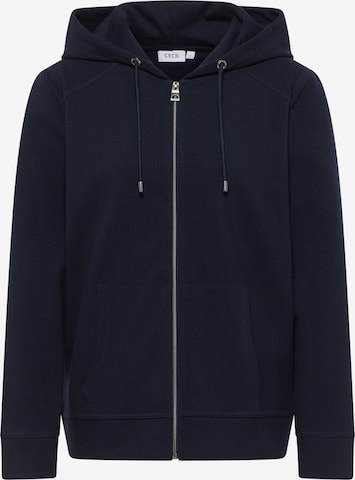 CECIL Zip-Up Hoodie in Blue: front