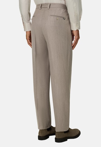 Regular Pantalon à pince Boggi Milano en marron : derrière
