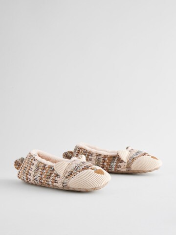 Next - Zapatillas de casa en beige
