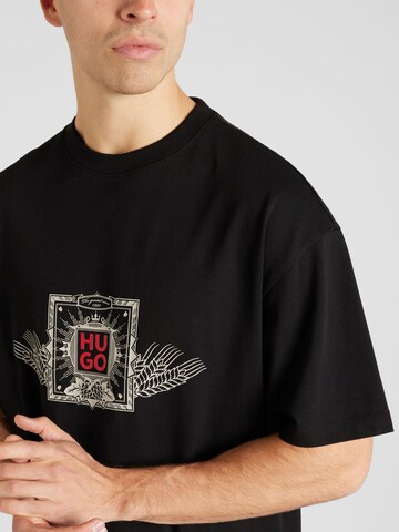 HUGO Shirt 'Deytimo' in Zwart
