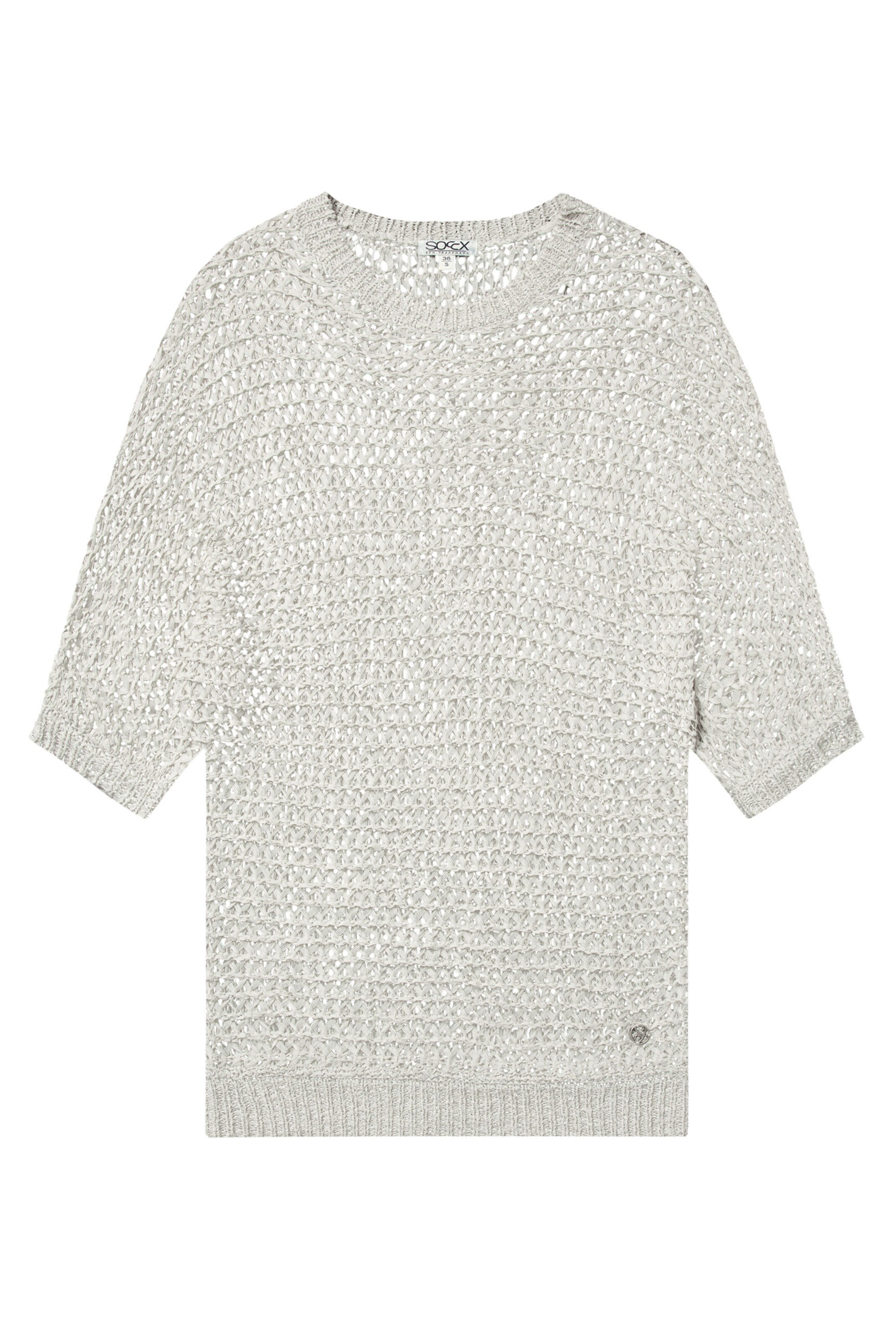 Pull-over Soccx en beige : devant